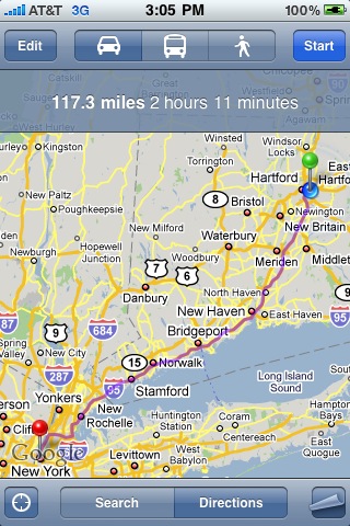 뉴욕까지 얼마남았는지 확인