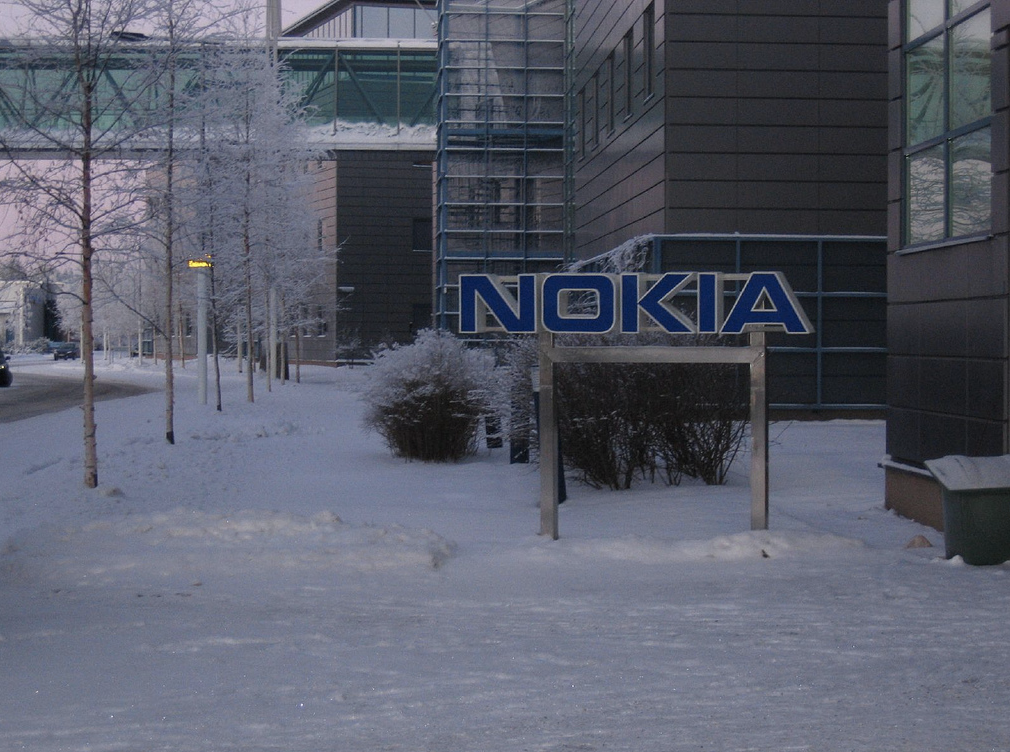 핀란드의 한 노키아빌딩 입구.(출처 플릭커)