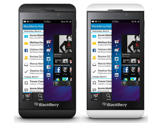 블랙베리 Z10. 제품은 괜찮았지만 "너무 늦었다"는 지적이 많았다.