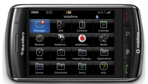 버라이존의 요청으로 만들게 된 블랙베리 스톰.