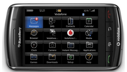 버라이존의 요청으로 만들게 된 블랙베리 스톰.